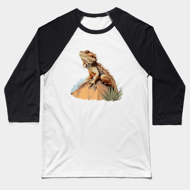 Pogona Baseball T-Shirt by zooleisurelife